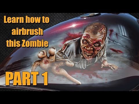 How to Airbrush a Zombie Part 1