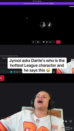 Jynxzi asks Dante’s who is the hottest League character and he says this 😭 #jynxzi #dantes #leagueoflegends #jynxziclips #fyp