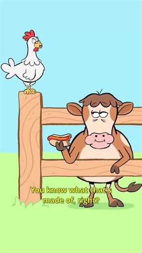 Hot Dogs🌭 Art by Joe Carroll #cartoon #funnyvideos #animals #animation #comedyvideo
