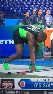 Ufomba Kamalu: Wardrobe Malfunction (NFL Scouting Combine)