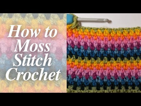 HOW TO MOSS STITCH BEGINNERS | CROCHET TUTORIAL | TWINS IN STITCHES
