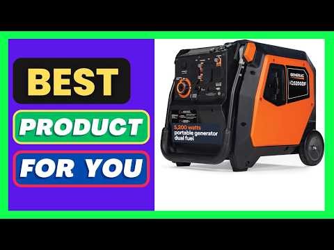 Generac 5,200-Watt Dual-Fuel Portable Inverter Generator - Gas and Propane Compatibl