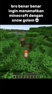 Bro Benar Benar Ingin Menamatkan Minecraft Dengan Snow Golem💀