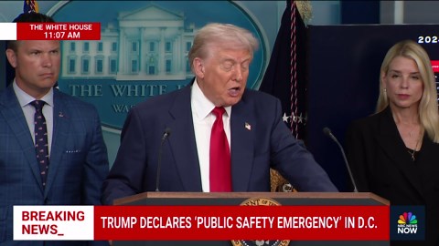 Trump vows to remove D.C. homeless encampments