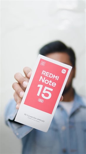 Naman on Instagram: "Premium vibes the moment the box opens ✨ Slim, light, and perfectly balanced in hand. Clean design, bright display, solid build — and yes, charger included 🙌 Strong first impression. Faster. Stronger. Simply Better. 🚀 #REDMINote15 #108MasterPixelEdition #FasterStrongerSimplyBetter @redmiindia @xiaomiindia"