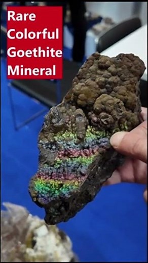 Colorful Goethite Mineral one in the World #rareminerals #naturalstone #crystals