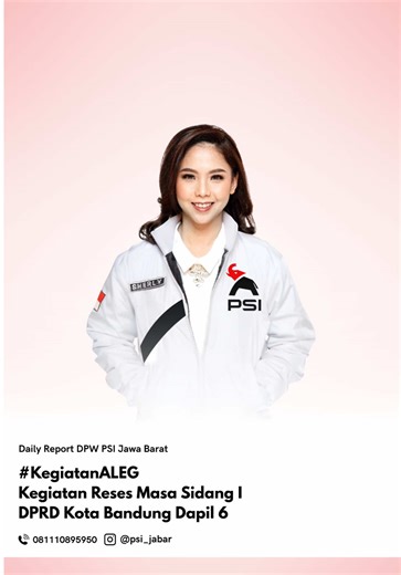 Aleg PSI Kota Bandung Dapil 6 Sis Cantik DPW PSI punya @sherlytheresia001 turun langsung ke masyarakat dalam reses Masa Sidang I untuk mendengar aspirasi warga PSI hadir untuk kerja nyata, bukan sekadar janji #psi #psijabar #dpwpsijawabarat #alegpsi #reses @Partai Solidaritas Indonesia @ABANG IJO HAPIDIN WABUP PWK