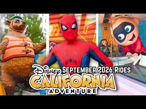 Disney California Adventure Rides – September 2026 POVs – Disneyland Resort, California | 4K 60FPS