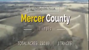 Upcoming Mercer County, IL Land Auction for Lambert Family Farm, LLC on Tuesday, February 28th. Selling 230.89 acres in 3 tracts. This farm represents productive tillable cropland with recreational areas and attractive home building sites. | Sullivan Auctioneers