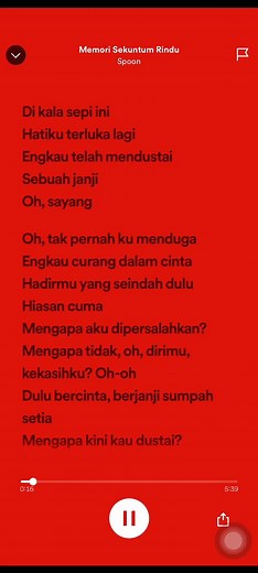 Memori Sekuntum Rindu - Lagu Nostalgia Spoon