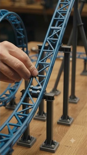 How Is a Roller Coaster Actually Built? 🎢😱 #viral #shorts #new #ai #rollercoaster #pov #xr #ride