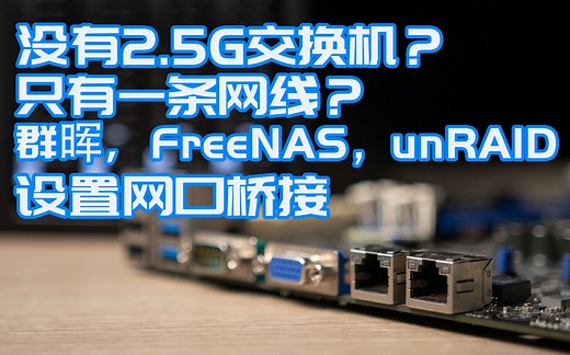 【司波图】没有2.5G交换机？只有一条网线？教你多个系统下NAS桥接PC到路由器！