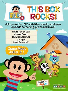 EUREKA! SIMON KIDGITS CLUB TO HOST INTERACTIVE JULIUS JR. EXPERIENCE AT SMITH HAVEN MALL