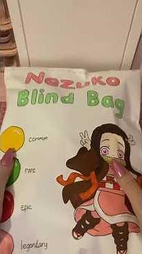 nezuko blind bag 🩷 #diy #craft #papercraft #blindbag #asmr #demonslayer #nezuko #anime #kawaii