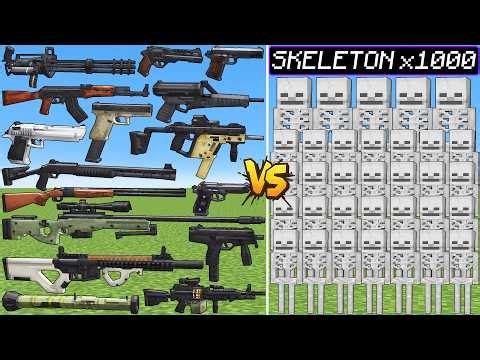 What Point Black Gun Can Defeat The Most New Skeleton Bosses in Minecraft?