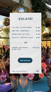 The one thing that won’t cost you an additional fee? Planning your wedding with Zola. | Zola | Facebook