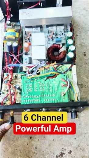 6 Channel Powerful Amplifier for Car & Tractor 🔥 200W + 100W + 50W DIY Amp