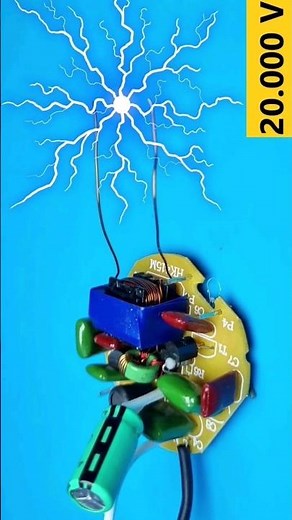 Unleash 20 KV Voltage: Transform Old CLF Lamp Driver at Home #zaferyildiz#short#shorts #electronics