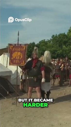 Roman Empire's Barbarian Army The Fall Explained #shorts