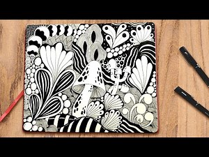 Zentangle Art Drawings | Relaxing Black & White Patterns