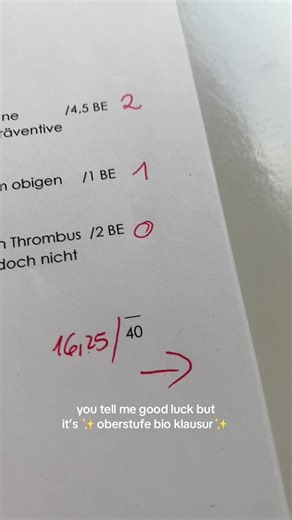 Preparing for Oberstufe Biology Exam