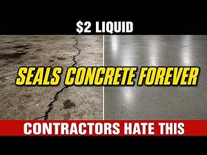 $2 Liquid SEALS Any Concrete Crack FOREVER. No Contractor. INDUSTRY BURIED THIS!