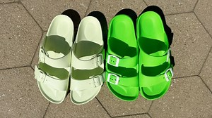 Birkenstock Arizona Essentials EVA vs. Funkymonkey sandals | CNN Underscored