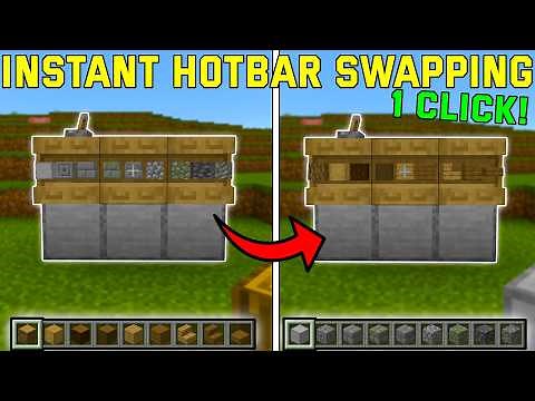 Instant Hotbar SWAPPING In Minecraft !! NEW FEATURE !!