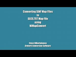 Converting Map File from SINF to SECS TXT