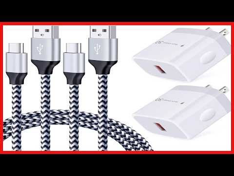 Fast and Reliable QC 3.0 Charger with Durable USB-C Cable – Perfect for Samsung, LG, and Motorola