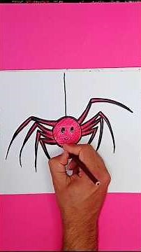 How to Draw a Spider Step by Step 🕷️ | Easy Drawing Tutorial