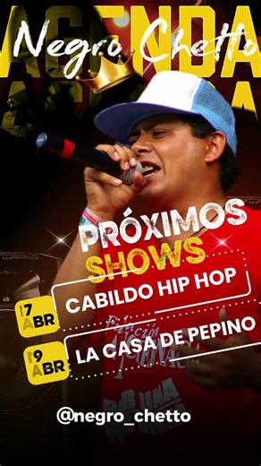 Negro Chetto en vivo - Vie 17 y Dom19