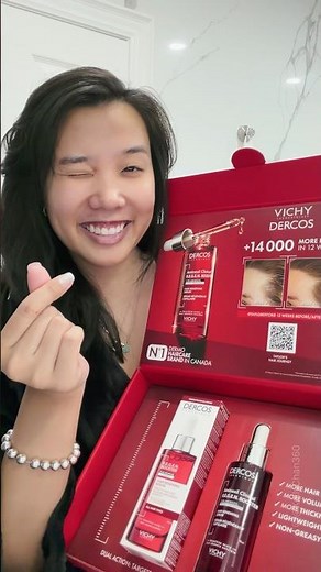 Get ready with Vichy’s new hair serum… hair loss is so common, let’s see what happens 👀✨