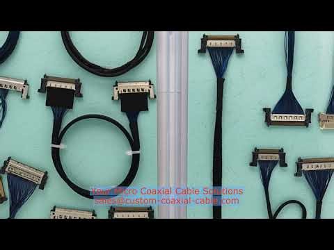 Reliable build-to-print micro coax cable for automotive electronics 100% electrical test Durable Man