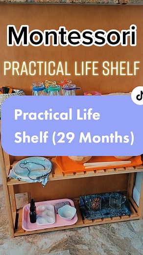 Montessori Practical Life Shelf Ideas for Preschoolers