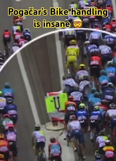 POGAČAR’S BIKE HANDLING IS INSANE 🤯