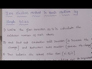 Ion electron method in basic medium mno4- + I-&mno2+I2