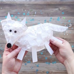 288K views · 401 reactions | PAPER PLATE ARCTIC FOX CRAFT -Fun winter animal craft for kids! https://iheartcraftythings.com/paper-plate-arctic-fox-craft-for-kids.html | I Heart Crafty Things | Facebook