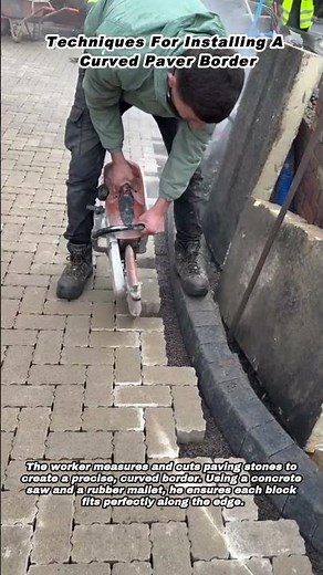 Techniques For Installing A Curved Paver Border