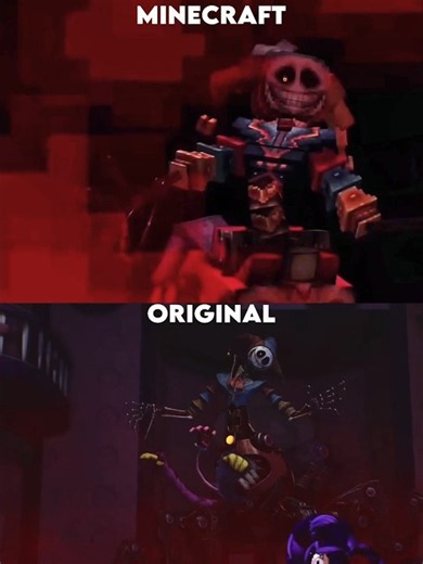 Poppy Playtime Chapter 5 Prototype Scene Minecraft and Original.