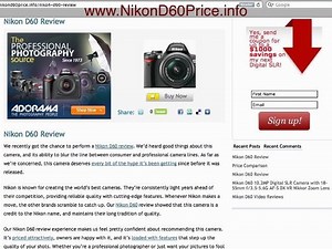 Nikon D60 Review and Price