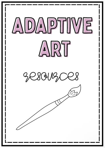 Adaptive Art Binder Cover, Spine and Dividers, Teacher Resource, Special Education, Printable, Instant Download - Etsy