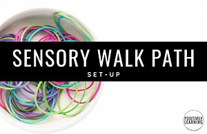 Setting Up a Sensory Walk Path