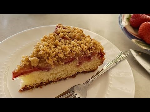 Strawberry Crumble Cake Recipe