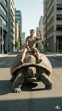 I'm riding a Turtle!