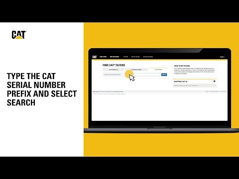 How to Use the Cat Filters Cross-Reference Tool