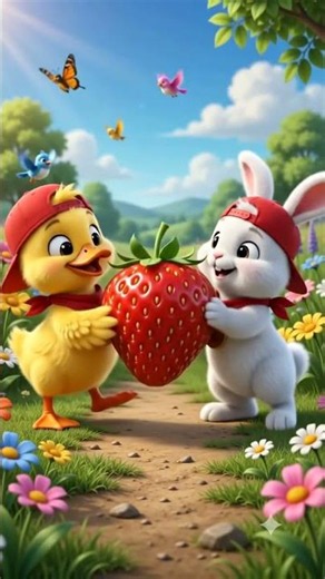 Cute Duck Pico found amazing Strawberry