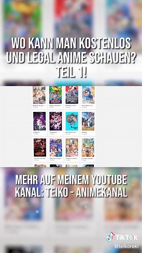 Kostenlos und legal Anime streamen: Teil 1