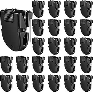 25 Pcs Cubicle Clips Fabric Panel Cubicle Accessories Fabric Partition Panel Wall Clip Office Photos Wall for Notes Memos Standard Size, 40-Sheet Capacity (Black)