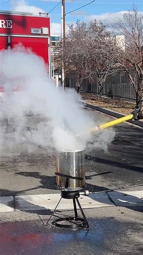 3.6K views · 81 reactions | The Reno Fire Department showed how dangerous it can be to cook a turkey using a deep fryer. For more Thanksgiving safety tips visit 2news.com or our free 2 News Nevada app. #turkey #oil #deepfryer #danger | KTVN 2 News | Facebook